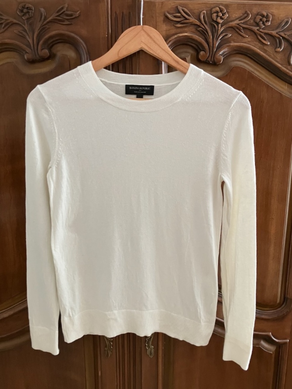 Banana Republic Factory | Forever Crew-Neck Sweater | Ivory | XS